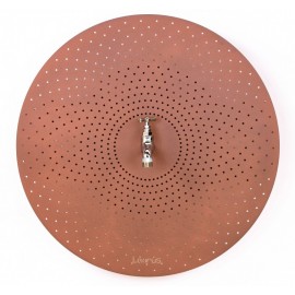 Fontaine Laorus Rond mural Diam 50 cm Corten RAL 8023 finition texturée mate