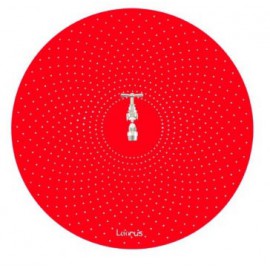Fontaine Laorus Rond mural D70 Rouge RAL1000 finition texturée mat