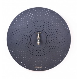 Fontaine Laorus Rond mural Diam 70 cm Bleu ardoise RAL 5001 finition texturée pailletée