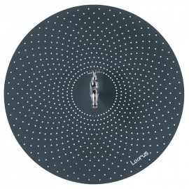 Fontaine Laorus Rond mural Diam 70 cm Gris anthracite RAL 7016 finition texturée mate