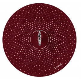 Fontaine Laorus Rond mural Diam 70 cm Bordeau RAL entre 1005 et 1007 finition texturée pailletée