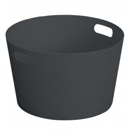 Petite vasque 8 litres Laorus diam 30 cm hauteur 18 cm coloris gris anthracite