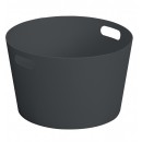 Petite vasque 8 litres Laorus diam 30 cm hauteur 18 cm coloris gris anthracite