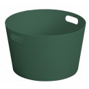 Petite vasque 8 litres Laorus diam 30 cm hauteur 18 cm coloris vert fonc&eacute;