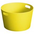 Petite vasque 8 litres Laorus diam 30 cm hauteur 18 cm coloris jaune