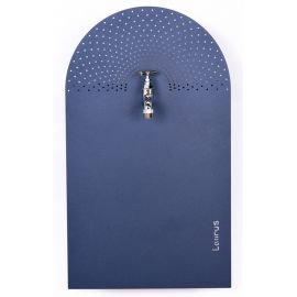 Fontaine de jardin pluie Laorus 56.5 x 33 cm bleu ardoise