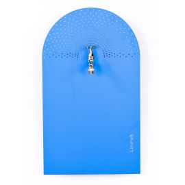 Fontaine de jardin pluie pivotante Laorus 56.5 x 33 cm bleu Australie