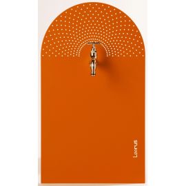 Fontaine de jardin pluie pivotante Laorus 56.5 x 33 cm orange