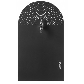 Fontaine de jardin pluie pivotante Laorus 56.5 x 33 cm noir
