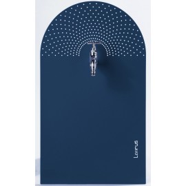 Fontaine de jardin pluie pivotante Laorus 56.5 x 33 cm Bleu marine