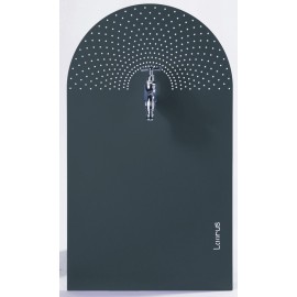 Fontaine de jardin pluie pivotante Laorus 56.5 x 33 cm gris anthracite