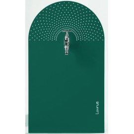 Fontaine de jardin pluie pivotante Laorus 56.5 x 33 cm vert foncé