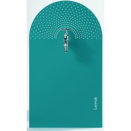Fontaine de jardin pluie pivotante Laorus 56.5 x 33 cm turquoise