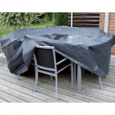 Housse salon de jardin 225 x143 x ht 90 cm polyéthylène