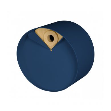 Nichoir rond en bois et métal Laorus diamètre 26 cm prof 19 cm coloris