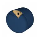 Nichoir rond en bois et m&eacute;tal Laorus diam&egrave;tre 26 cm prof 19 cm coloris