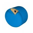 Nichoir rond en bois et m&eacute;tal Laorus diam&egrave;tre 26 cm prof 19 cm coloris