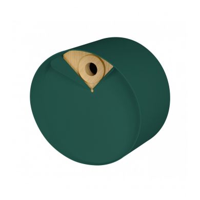 Nichoir rond en bois et métal Laorus diamètre 26 cm prof 19 cm coloris