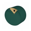 Nichoir rond en bois et m&eacute;tal Laorus diam&egrave;tre 26 cm prof 19 cm coloris
