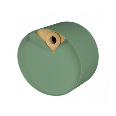 Nichoir rond en bois et métal Laorus diamètre 26 cm prof 19 cm coloris