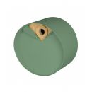 Nichoir rond en bois et m&eacute;tal Laorus diam&egrave;tre 26 cm prof 19 cm coloris