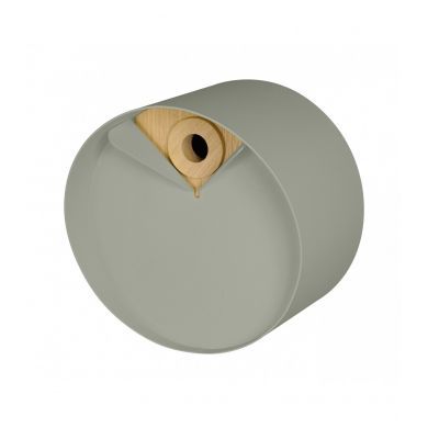 Nichoir rond en bois et métal Laorus diamètre 26 cm prof 19 cm coloris