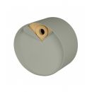 Nichoir rond en bois et m&eacute;tal Laorus diam&egrave;tre 26 cm prof 19 cm coloris