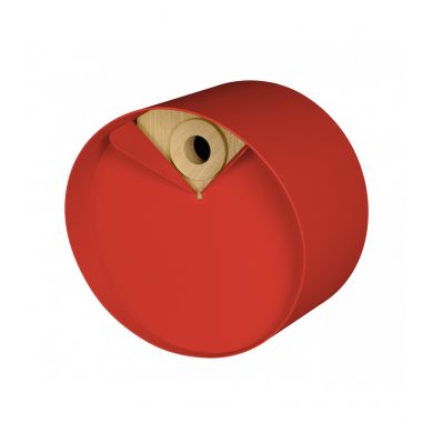Nichoir rond en bois et métal Laorus diamètre 26 cm prof 19 cm coloris