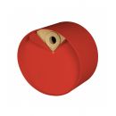 Nichoir rond en bois et m&eacute;tal Laorus diam&egrave;tre 26 cm prof 19 cm coloris