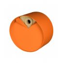 Nichoir rond en bois et m&eacute;tal Laorus diam&egrave;tre 26 cm prof 19 cm coloris