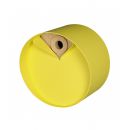 Nichoir rond en bois et m&eacute;tal Laorus diam&egrave;tre 26 cm prof 19 cm coloris