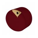 Nichoir rond en bois et m&eacute;tal Laorus diam&egrave;tre 26 cm prof 19 cm coloris