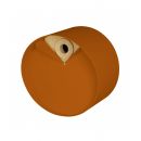 Nichoir rond en bois et m&eacute;tal Laorus diam&egrave;tre 26 cm prof 19 cm coloris