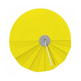 Cadran solaire plissé Diamètre 55 cm Laorus coloris jaune citron