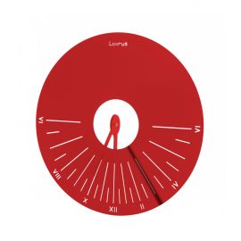 Cadran solaire Romain Laorus diamètre 55 cm coloris rouge