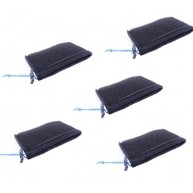Service apr&egrave;s vente Ubbink : 5 Mousses filtrantes noires aspiration humide protection moteur Vacuprocleaner Compact Ubbink