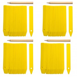 1000 Etiquettes PVC + 1 crayon - H10 cm Nature