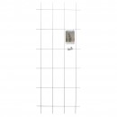 5 Treillis m&eacute;tallique rectangulaire en acier galvanis&eacute; avec set de fixation - H145 x 57 cm