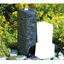 Colonne en Granite 45x12x12 cm noir Taranto Ubbink trou 43/32 mm