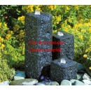 Colonne en Granite 45x12x12 cm noir Taranto Ubbink trou 43/32 mm