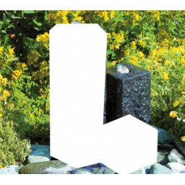 Colonne en granit 30x12x12 cm noir Taranto Ubbink trou 43/32 mm