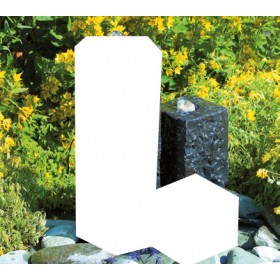 Service apr&egrave;s vente Ubbink : Colonne en granit 30x12x12 cm noir Taranto Ubbink trou 43/32 mm