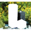 Colonne en Granite 30x12x12 cm noir Taranto Ubbink trou 43/32 mm
