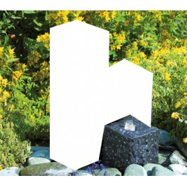 Colonne en Granit 15x12x12 cm noir Taranto Ubbink trou 43/32 mm