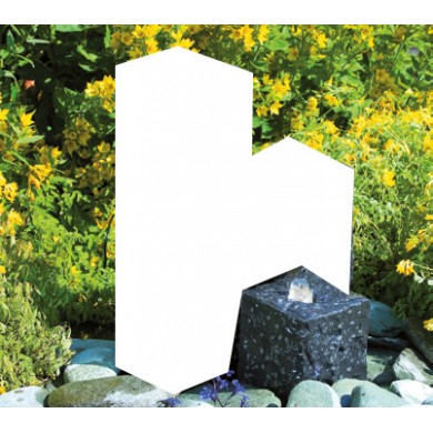Colonne en Granite 15x12x12 cm noir Taranto Ubbink trou 43/32 mm