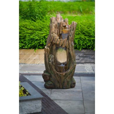 Fontaine tronc d'arbre Cerda Aquaarte Ubbink 1387150 Nouveauté arrivage 2022