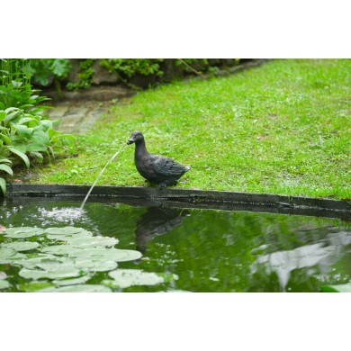 Gargouille Canard Ubbink 1386089 polyrésine sans pompe dimensions 15 x 29 x 24 cm