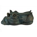 Gargouille flottante T&ecirc;te d'Hippopotame Ubbink 11 cm 1386094 polyr&eacute;sine sans pompe arrivage 2022
