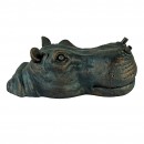 Gargouille flottante T&ecirc;te d'Hippopotame Ubbink 11 cm 1386094 polyr&eacute;sine sans pompe arrivage 2022