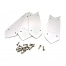 Set de finition d'angle pour quadro wood -margelles en aluminium , Inclus, quincaillerie - 4 x